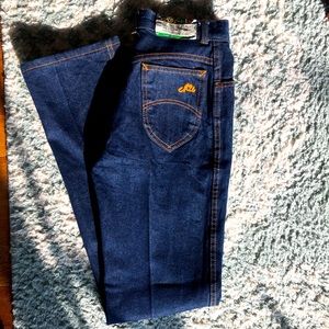 Vintage 80s Chic by h.i.s Dark Blue Denim Jeans
